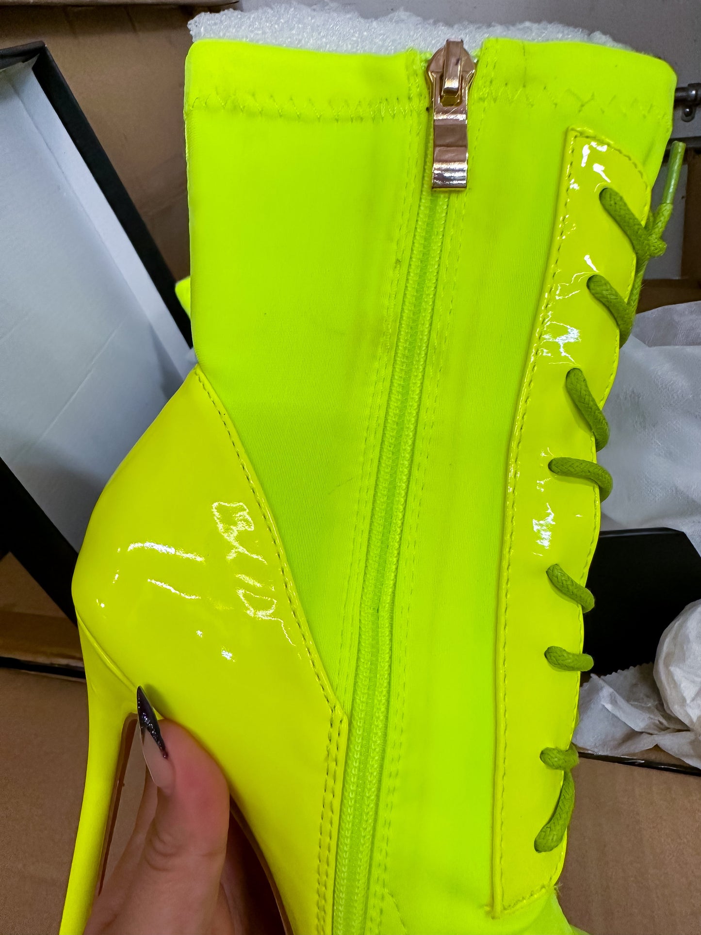 Kelly Boots Neon Yellow