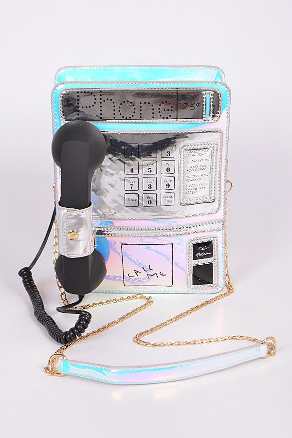 Pay Phone Purse Red