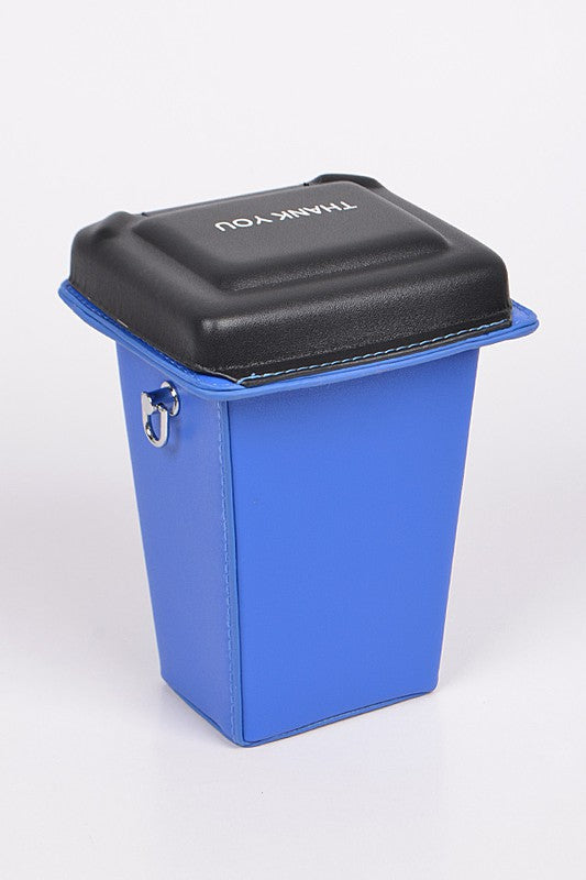 RECYCLE TRASH CAN CLUTCH Green