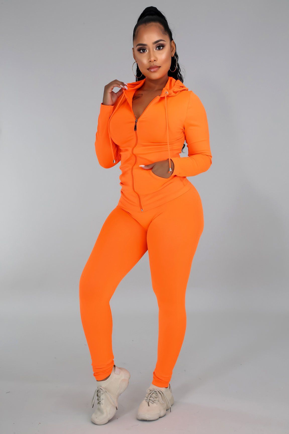 Ola Seamless 2 Piece Set Neon Orange