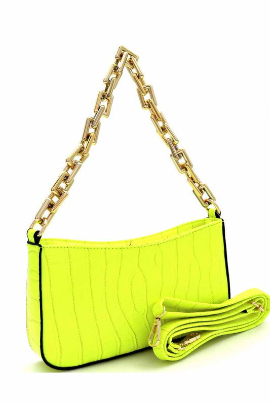 Isabelle Neon Yellow Handbag
