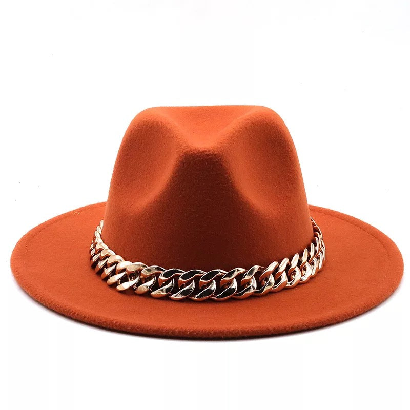 Fedora With Large Chain Rust (Preorder)