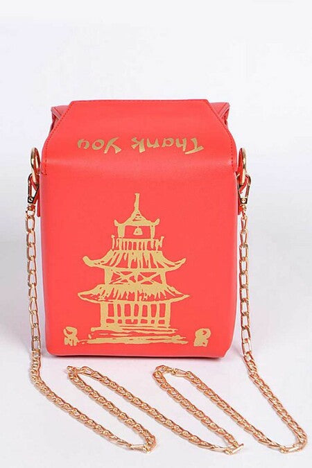 TAKE OUT BOX CLUTCH Red Gold