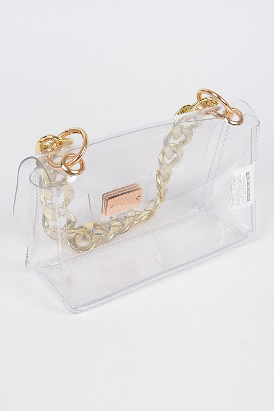 Oversized Chain Clear Bag